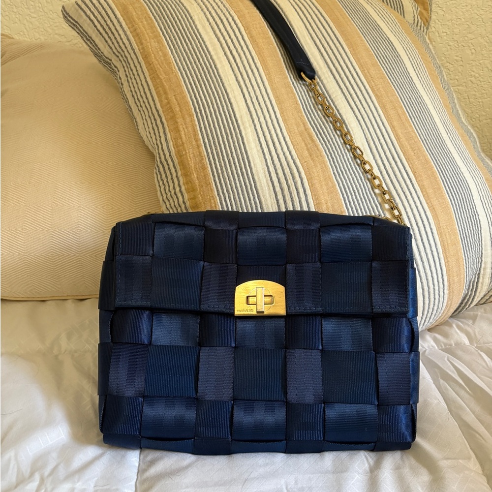 Go-to Indigo Harvey’s Medium Crossbody Bag